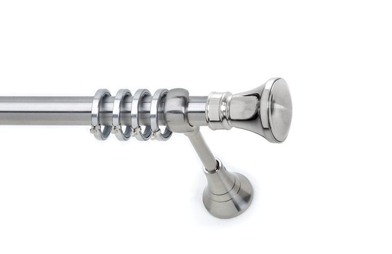 Anartisi - ΣΗΜΑΝΤΙΚΟ: Σε περίπτωση διαφοράς τιμής από το κατάστημα ισχύει παντα και μόνο η τιμή του καταστήματος Anartisi Κουρτινόξυλο Φ25 Νίκελ Σατινέ S7